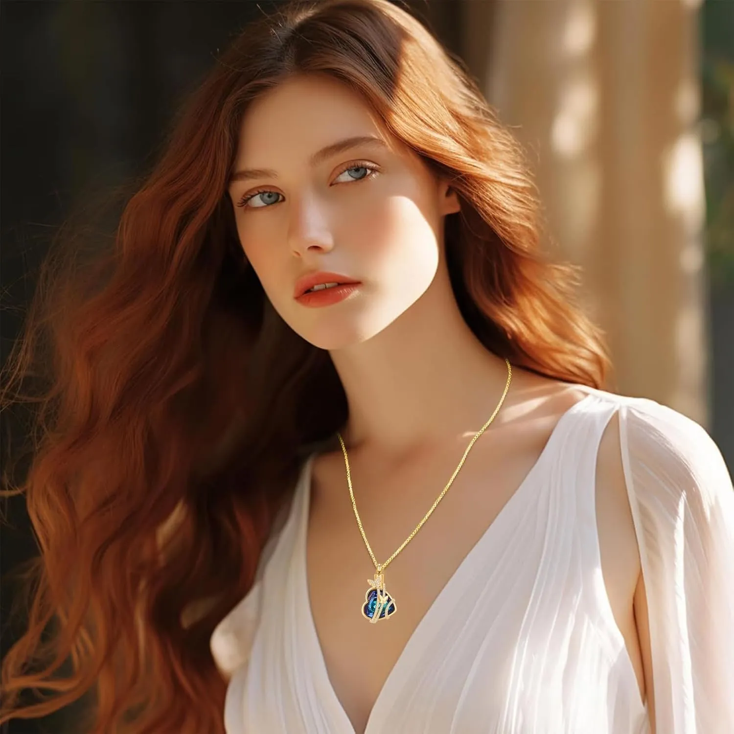 zeqingjw Cremation Jewelry Urn Necklace for Ashes Pendants Butterfly with Flower Memorial Funeral Keepsake Jewelry for Ashes